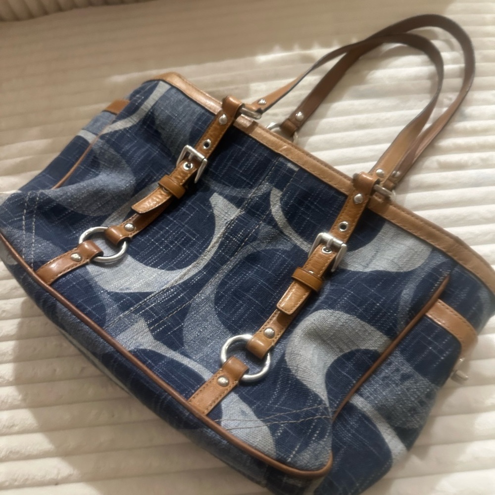 Y2K Coach Denim Tote